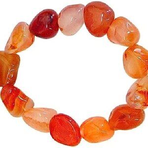 Carnelian Chunky Bracelet Unisex